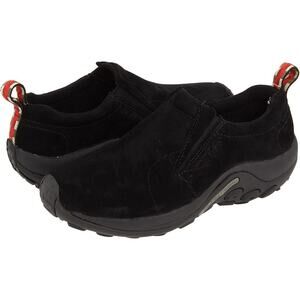 MERRELL Womens Jungle Moc Toe Shoes US 11 M Black Midnight Suede Slip On NWOB